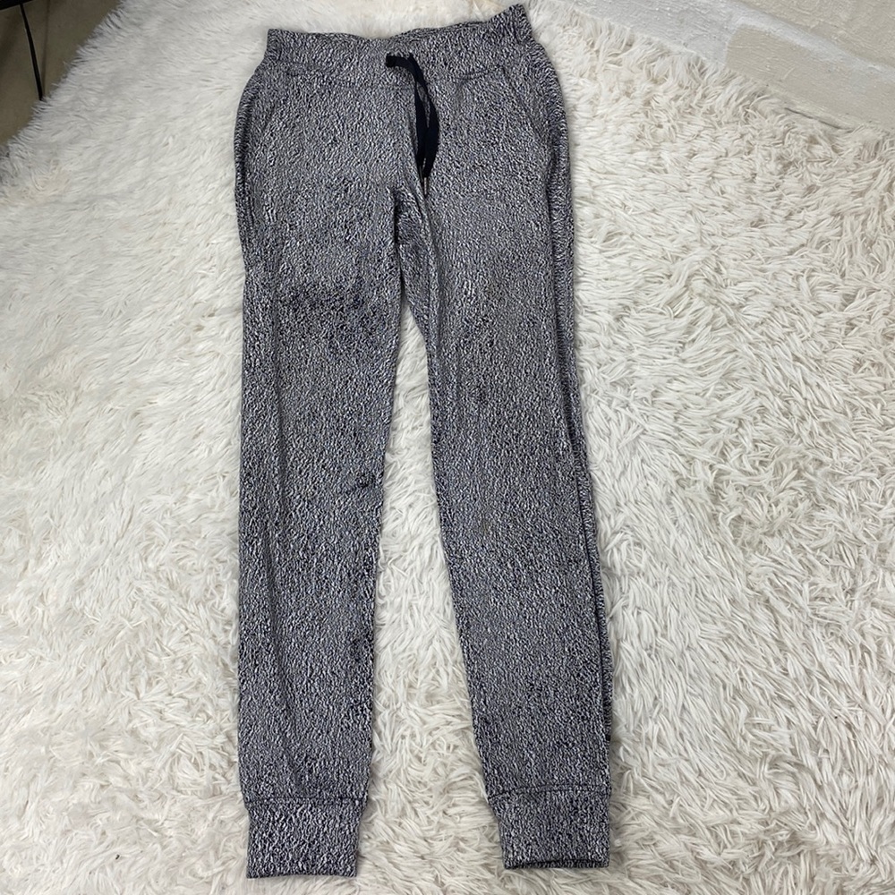 Lululemon Ready To Rulu Pant Running Luon Spray Jacquard White Black
